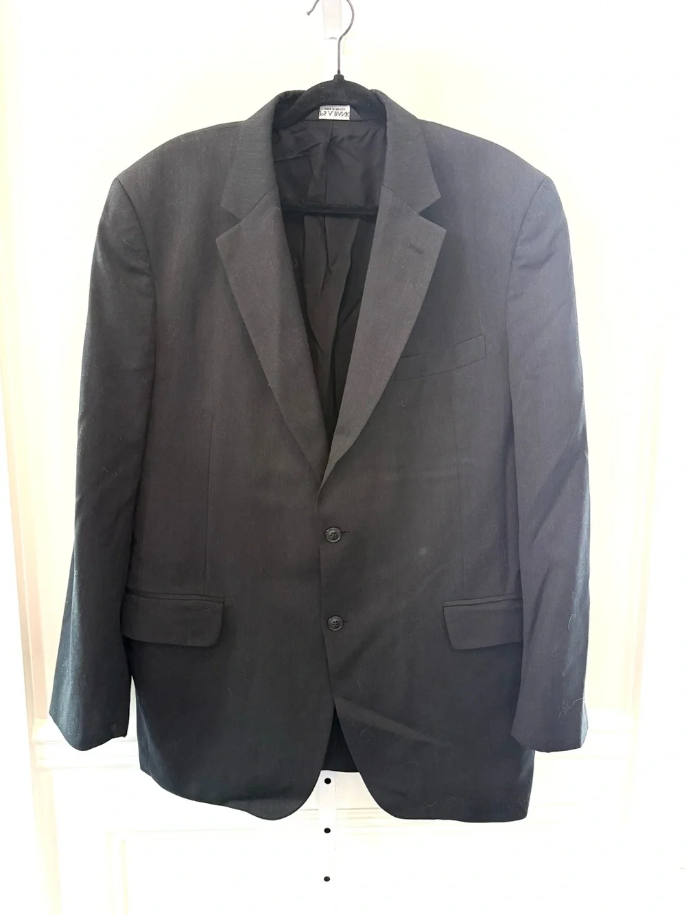 Jos A. Bank Travelers Black Suit Blazer 2 Button Wool Blend